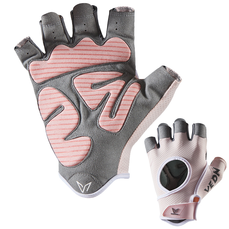 Crossfit Workout Gear - Damen-Gewichtheberhandschuhe, rutschfester Silikongriff für Fitnessstudio, Klimmzüge,