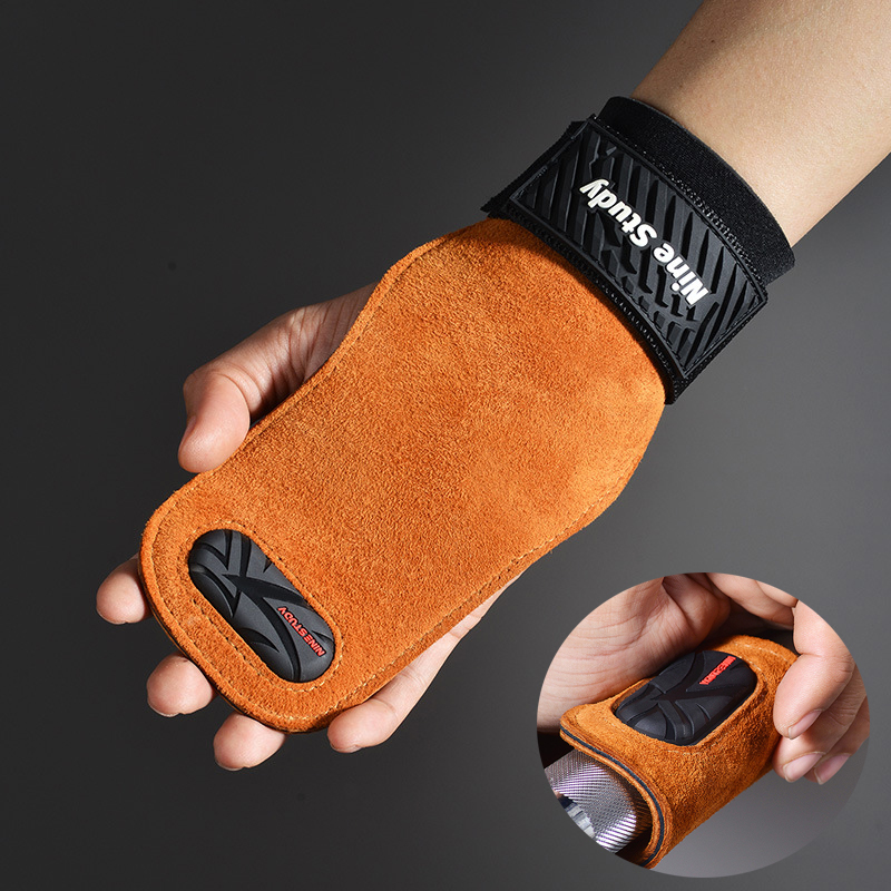 Crossfit Workout Gear - Rindsleder Fitness studio Griffe Handschuhe Gewichtheben