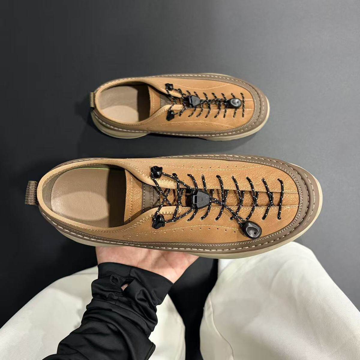 Crossfit Hard - Herren Casual Sneakers mit Elastischen Schnürsenkeln,