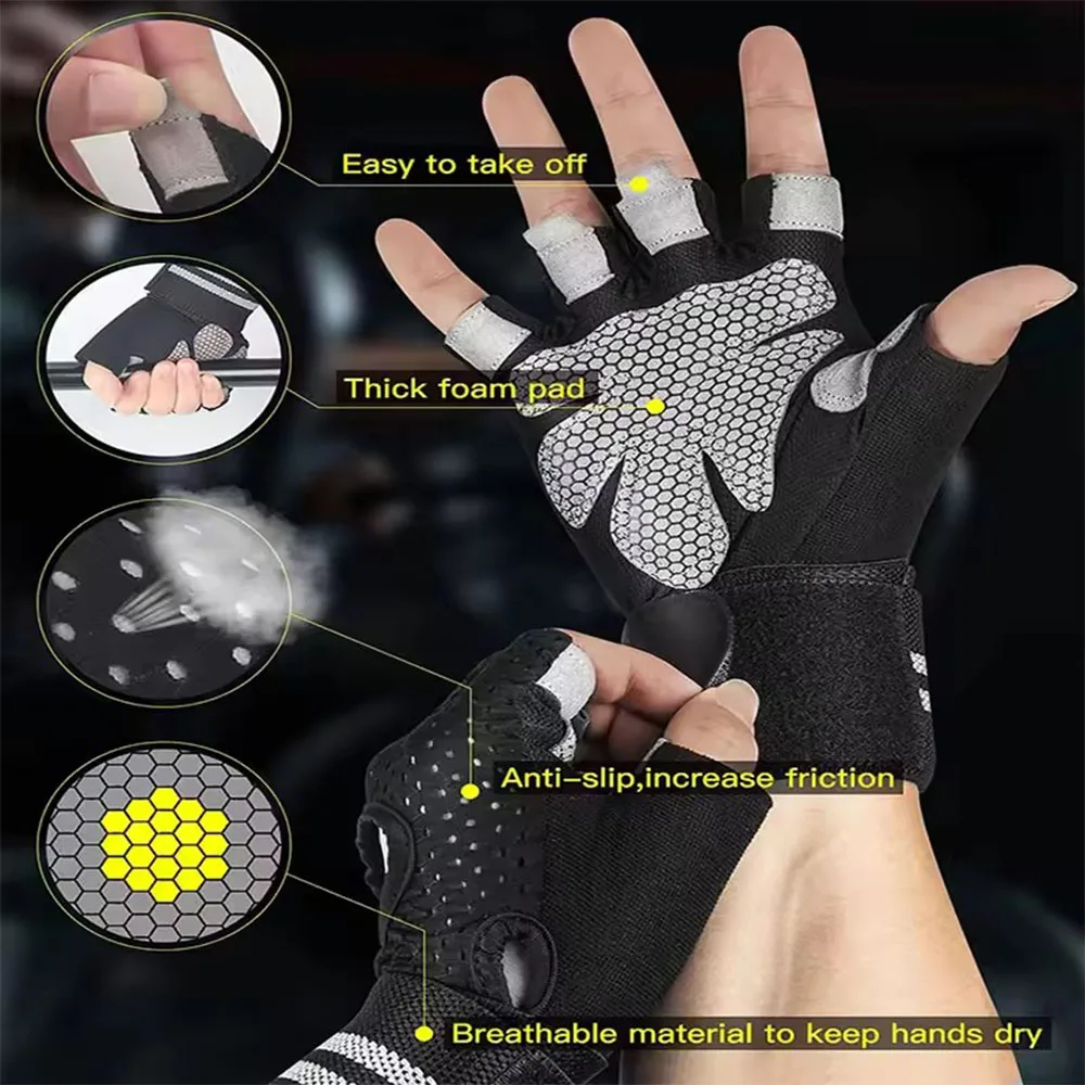 1 Paar Halbfinger-Gymnastik-Fi – Crossfit Workout Gear Bewertung und Preis